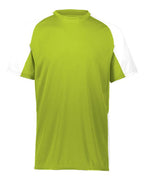 Augusta Sportswear Youth Cutter Jersey (Part 1 of 2) - Lime/ White