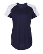 Augusta Sportswear Women's Cutter Jersey - Navy/ White