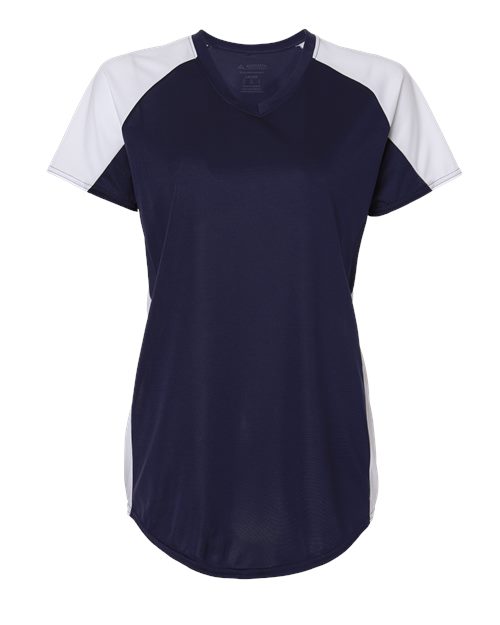 Augusta Sportswear Women's Cutter Jersey - Navy/ White