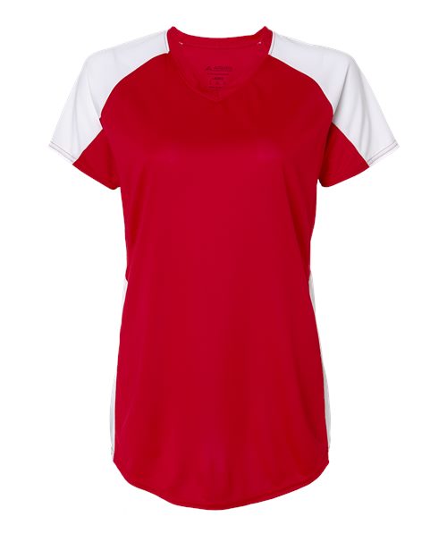 Augusta Sportswear Women's Cutter Jersey - Red/ White