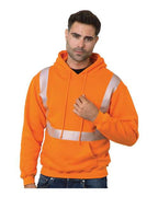 Bayside Unisex USA-Made High Visibility Hooded Sweatshirt - Orange