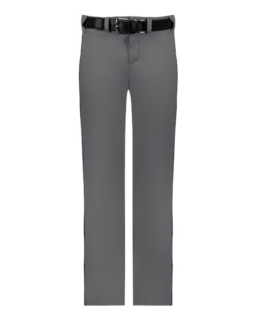 Alleson Athletic Youth Baseball Pants With Braid - Charcoal/ Navy