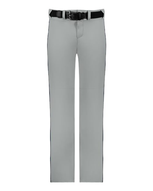 Alleson Athletic Youth Baseball Pants With Braid - Grey/ Navy