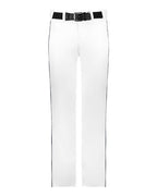 Alleson Athletic Youth Baseball Pants With Braid - White/ Navy