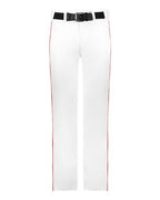 Alleson Athletic Youth Baseball Pants With Braid - White/ Red