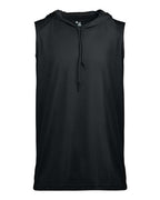 Badger Youth B-Core Hooded Sleeveless T-Shirt - Black