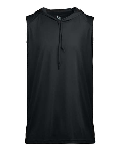 Badger Youth B-Core Hooded Sleeveless T-Shirt - Black