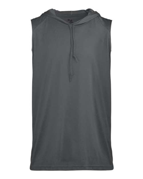 Badger Youth B-Core Hooded Sleeveless T-Shirt - Graphite