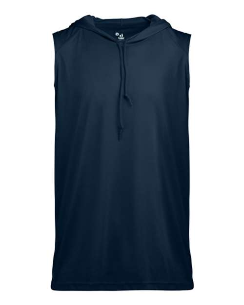 Badger Youth B-Core Hooded Sleeveless T-Shirt - Navy
