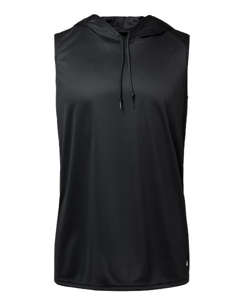 Badger Men's B-Core Hooded Sleeveless T-Shirt - Black
