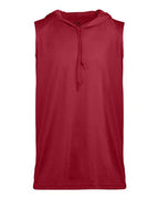 Badger Men's B-Core Hooded Sleeveless T-Shirt - Red