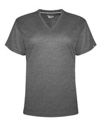 Badger Women's FitFlex Performance V-Neck T-Shirt - Charcoal