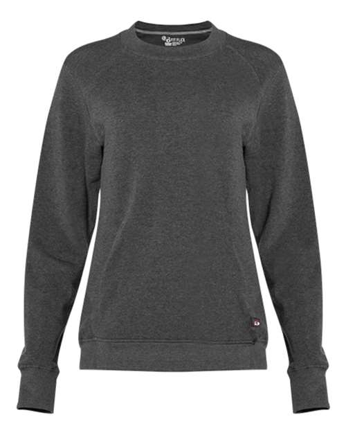 Badger Women's FitFlex French Terry Crewneck Sweatshirt - Charcoal
