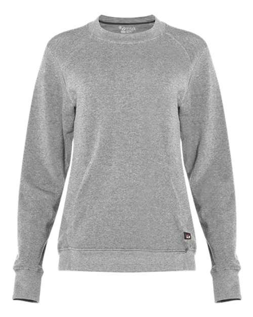 Badger Women's FitFlex French Terry Crewneck Sweatshirt - Oxford