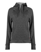 Badger Women's FitFlex French Terry Quarter-Zip Hooded Pullover - Charcoal
