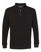 Badger Men's FitFlex French Terry Quarter-Zip Pullover - Black
