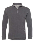 Badger Men's FitFlex French Terry Quarter-Zip Pullover - Charcoal