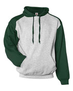 Badger Unisex Sport Athletic Fleece Hooded Sweatshirt - Oxford/ Forest