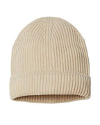Atlantis Headwear Sustainable Finish Edge Cuffed Beanie - Light Beige