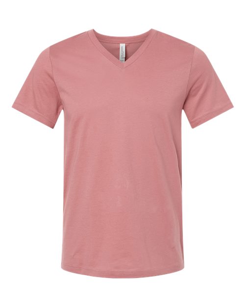 BELLA + CANVAS Unisex Jersey V-Neck Tee (Part 1 of 2) - Mauve