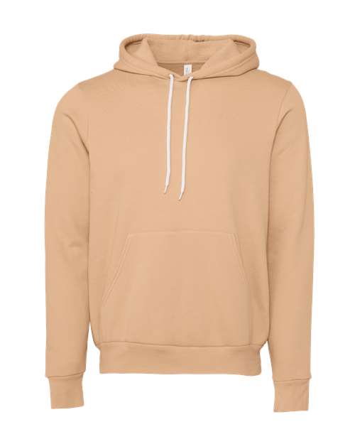 BELLA + CANVAS Unisex Sponge Fleece Hoodie Sweatshirt (Part 3 of 4) - Heather Sand Dune