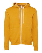 BELLA + CANVAS Unisex Sponge Fleece Full-Zip Hoodie Sweatshirt (Part 2 of 3) - Heather Mustard