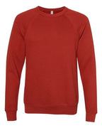 BELLA + CANVAS Unisex Sponge Fleece Raglan Crewneck Sweatshirt (Part 1 of 3) - Brick