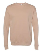 BELLA + CANVAS Unisex Sponge Fleece Drop Shoulder Crewneck Sweatshirt (Part 1 of 2) - Heather Sand Dune