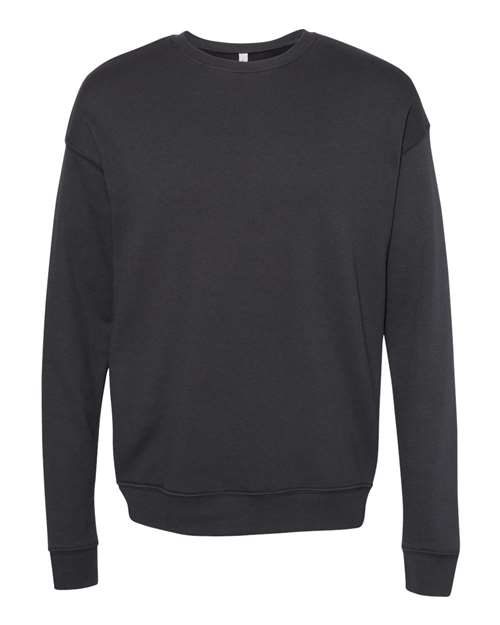 BELLA + CANVAS Unisex Sponge Fleece Drop Shoulder Crewneck Sweatshirt (Part 1 of 2) - DTG Dark Grey