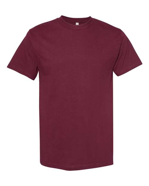 American Apparel Unisex Heavyweight Cotton Tee (Part 1 of 2) - Burgundy