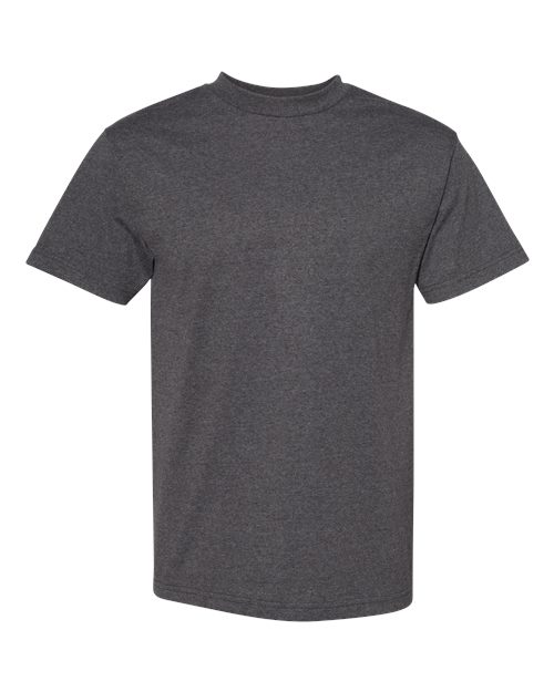 American Apparel Unisex Heavyweight Cotton Tee (Part 1 of 2) - Heather Charcoal