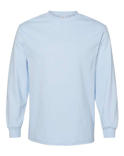 American Apparel Unisex Heavyweight Cotton Long Sleeve Tee - Powder Blue