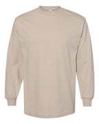 American Apparel Unisex Heavyweight Cotton Long Sleeve Tee - Sand