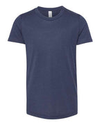 BELLA + CANVAS Youth Triblend Tee - Solid Navy Triblend