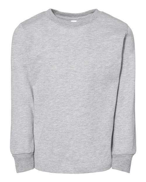 BELLA + CANVAS Toddler Jersey Long Sleeve Tee - Athletic Heather