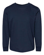 BELLA + CANVAS Toddler Jersey Long Sleeve Tee - Navy