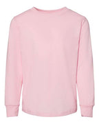 BELLA + CANVAS Toddler Jersey Long Sleeve Tee - Pink