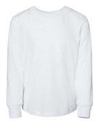 BELLA + CANVAS Toddler Jersey Long Sleeve Tee - White