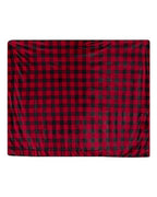 Alpine Fleece Micro Mink Sherpa Blanket - Red Buffalo