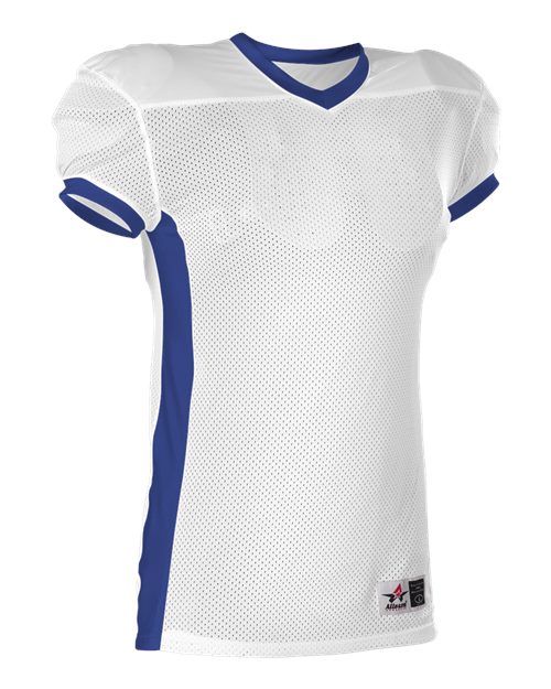 Alleson Athletic Youth Football Jersey (Part 2 of 2) - White/ Royal