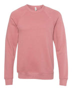 BELLA + CANVAS Unisex Sponge Fleece Raglan Crewneck Sweatshirt (Part 2 of 3) - Mauve