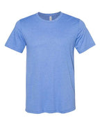 BELLA + CANVAS Unisex Sueded Tee - Heather Columbia Blue