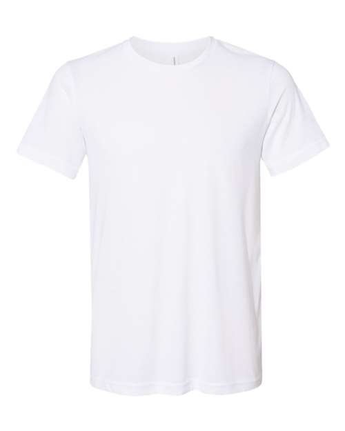 BELLA + CANVAS Unisex Sueded Tee - Solid White Blend