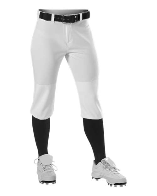 Alleson Athletic Girls' Fastpitch Knicker Pants - White