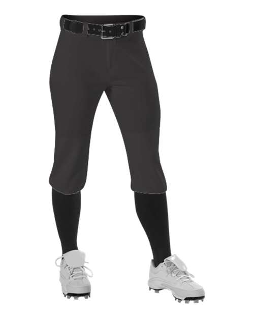 Alleson Athletic Women's Fastpitch Knicker Pants - Black