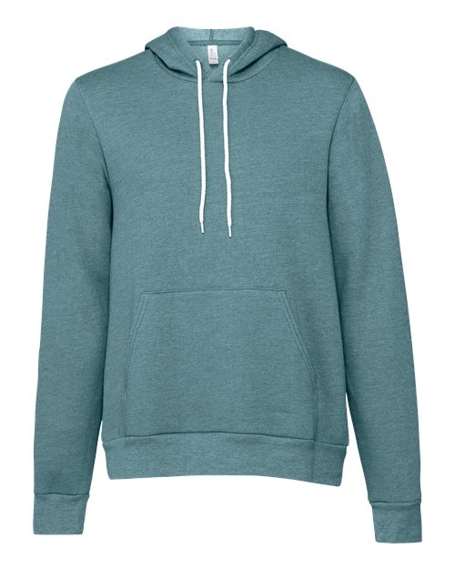BELLA + CANVAS Unisex Sponge Fleece Hoodie Sweatshirt (Part 2 of 4) - Heather Deep Teal