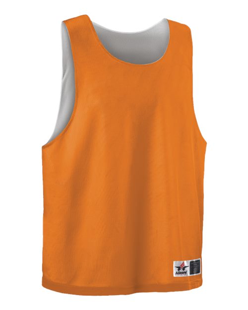Alleson Athletic Men's Lacrosse Reversible Pinnie - Orange/ White