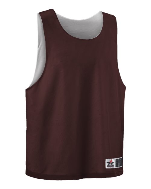 Alleson Athletic Youth Lacrosse Reversible Pinnie - Maroon/ White