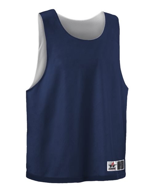 Alleson Athletic Youth Lacrosse Reversible Pinnie - Navy/ White