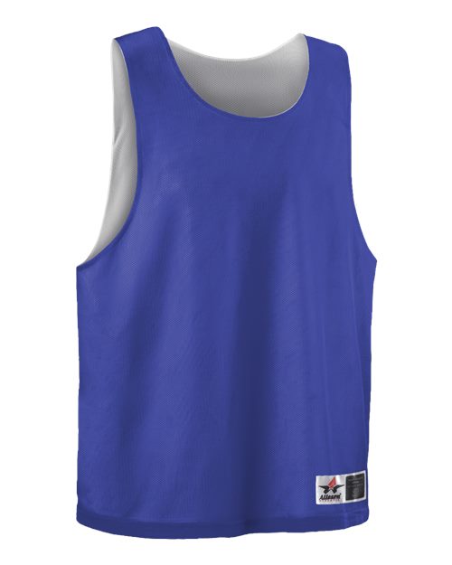 Alleson Athletic Youth Lacrosse Reversible Pinnie - Royal/ White